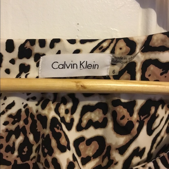 Calvin Klein Leopard Print Dress - Picture 2 of 3